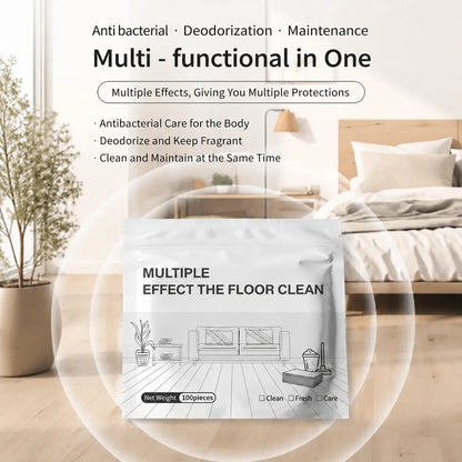 100-Pieces♻️Multi-Surface Antibacterial Cleaner for Hardwood, Tile & Laminate