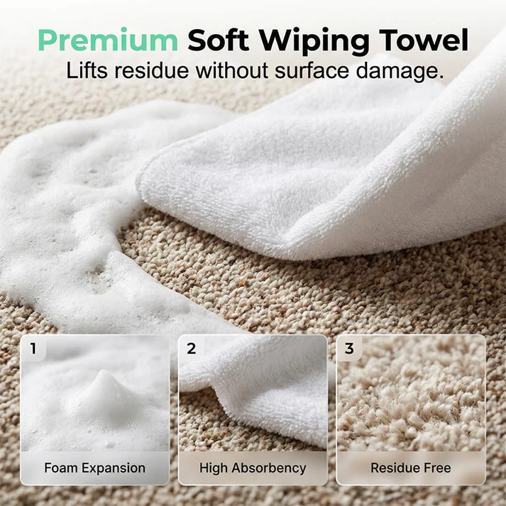 Waterless Carpet Cleaning Foam
