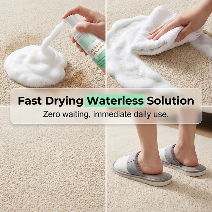 Waterless Carpet Cleaning Foam